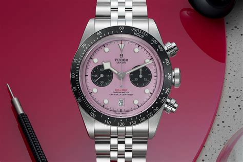 black bay chronograph 'pink' by tudor|tudor black bay 2024.